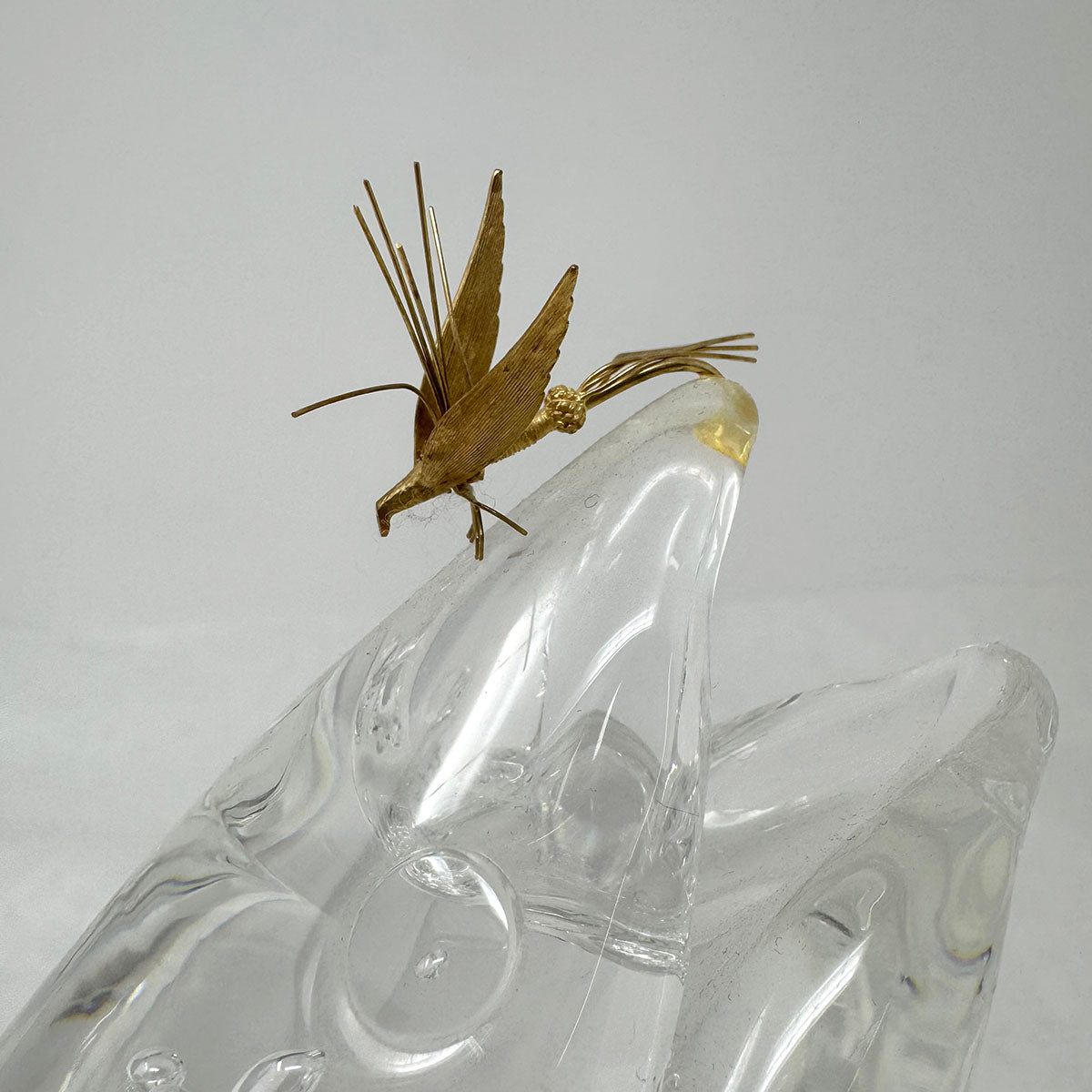 Crystal Trout with 18K Gold Fly