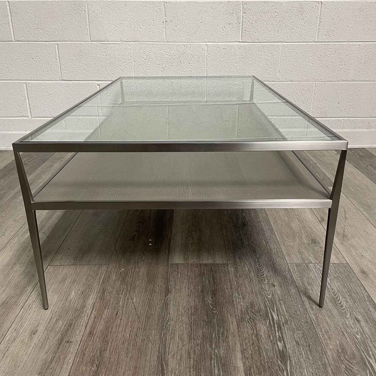 Two-Tiered Glass Coffee Table