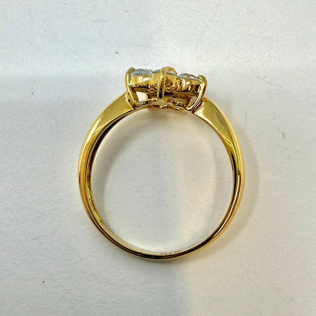 Aquamarine Flower Ring