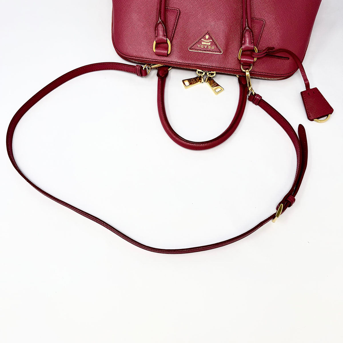 Prada Saffiano Lux Promenade Handle Bag