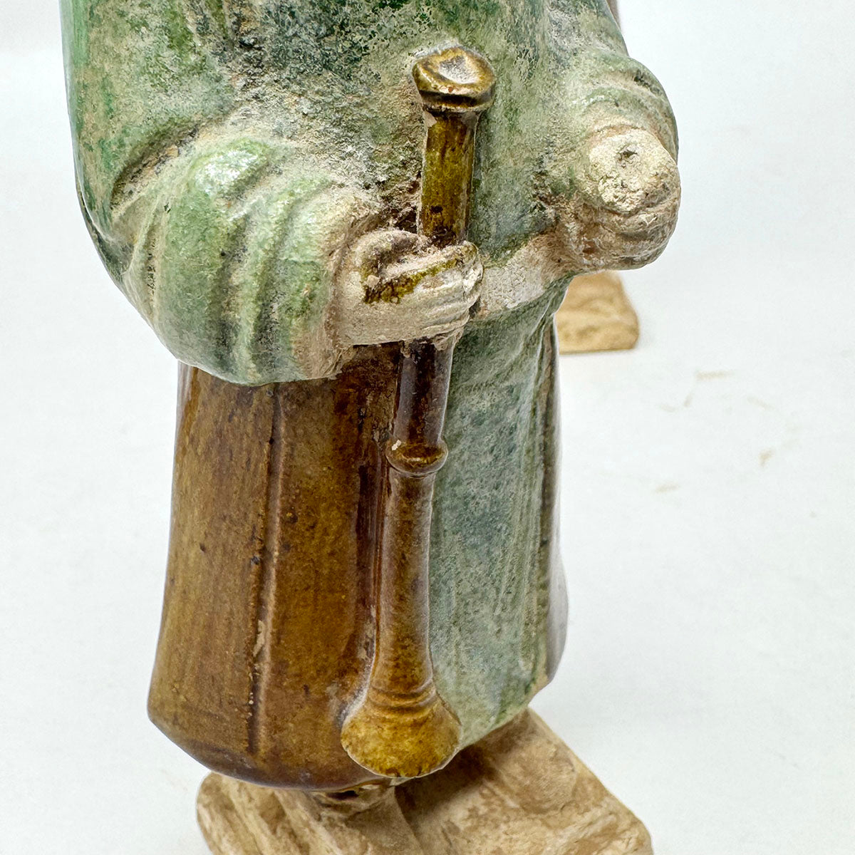 Set of Three Glazed Pottery Figures of Musician Ming Dynasty