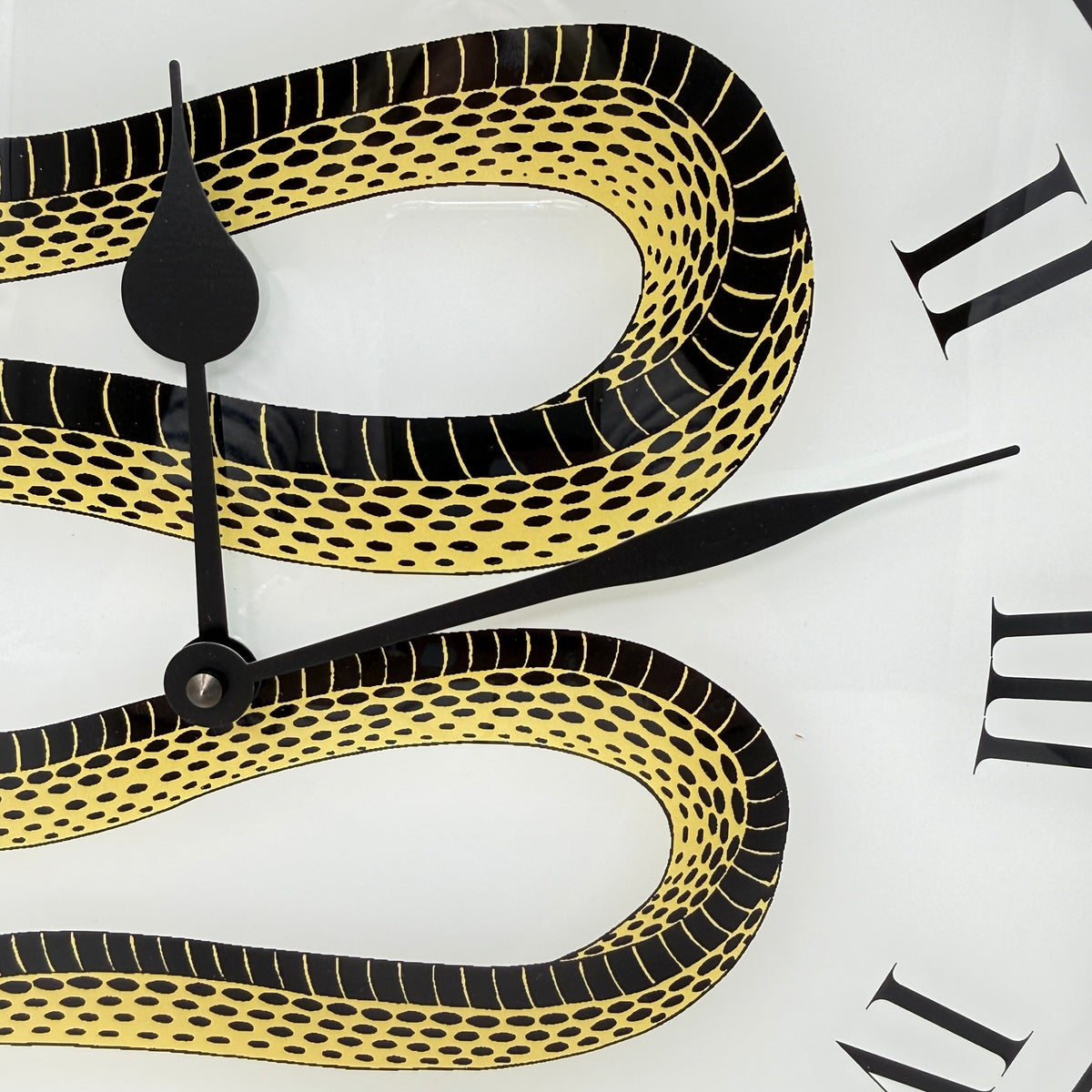 Fornasetti Wall Clock Serpent Motif "Peccato Originale"