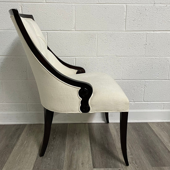 Pair Of Wood & Upholstered Chairs