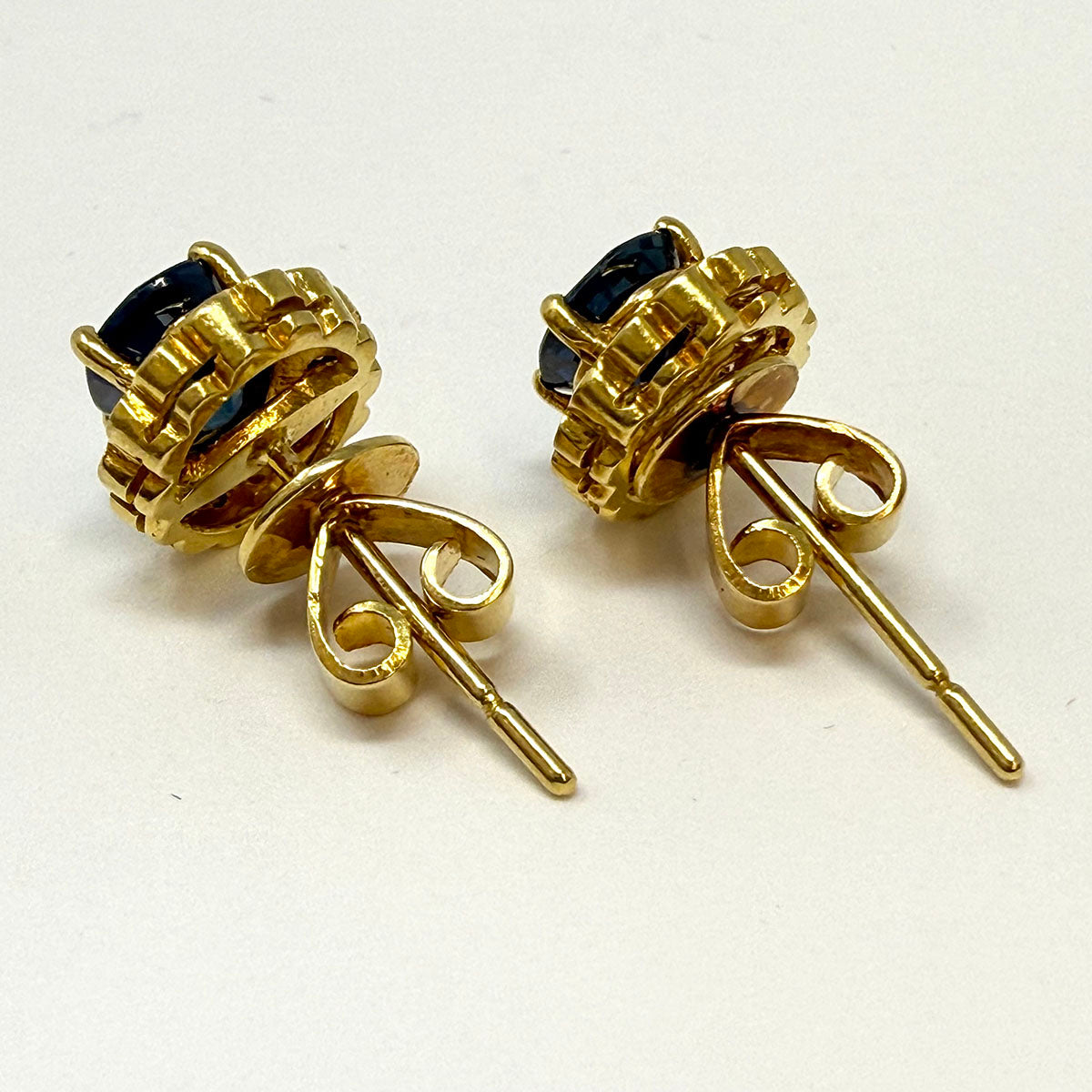 Sapphire and Diamond Earrings