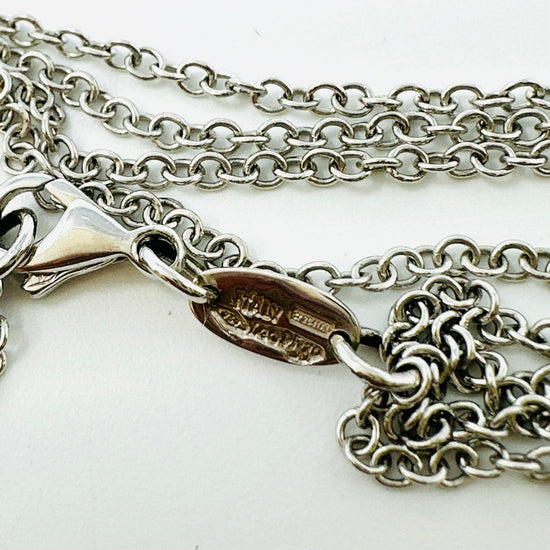 18K White Gold Necklace with 88 Diamonds