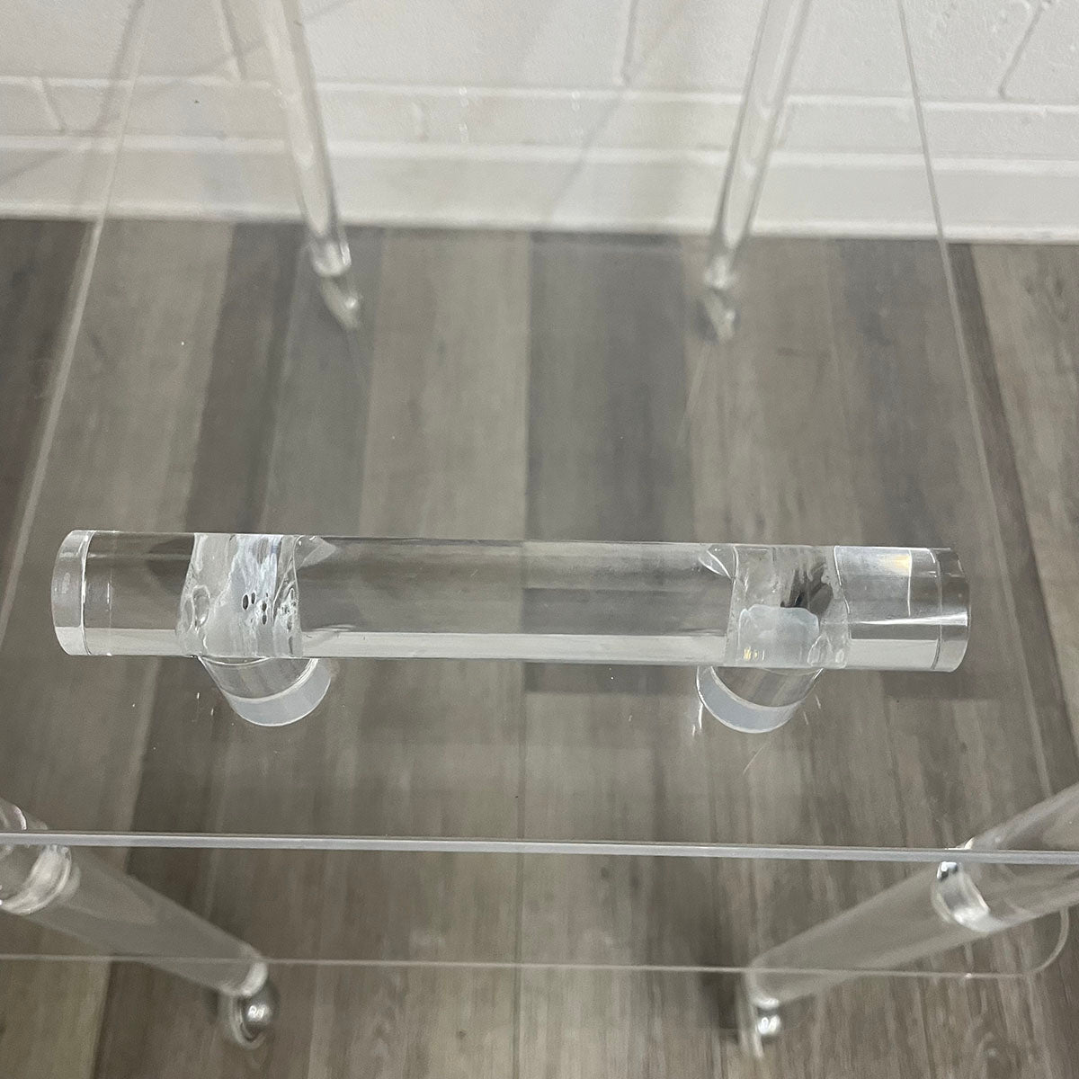 Clear Acrylic 3-Teir Bar Cart