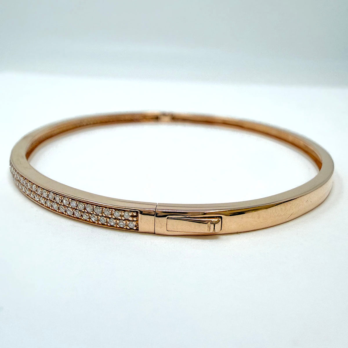 EFFY 14K Rose Gold Hinged Diamond Bracelet