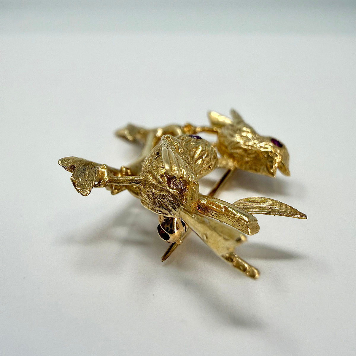 14K Gold Bird Pin