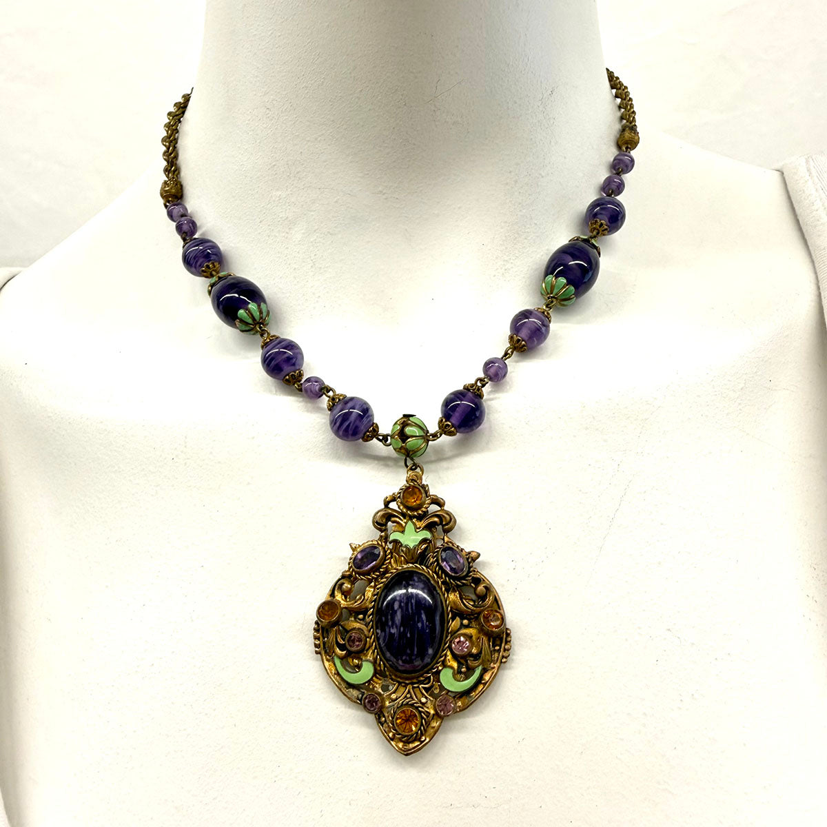 Vintage Czech Glass Necklace