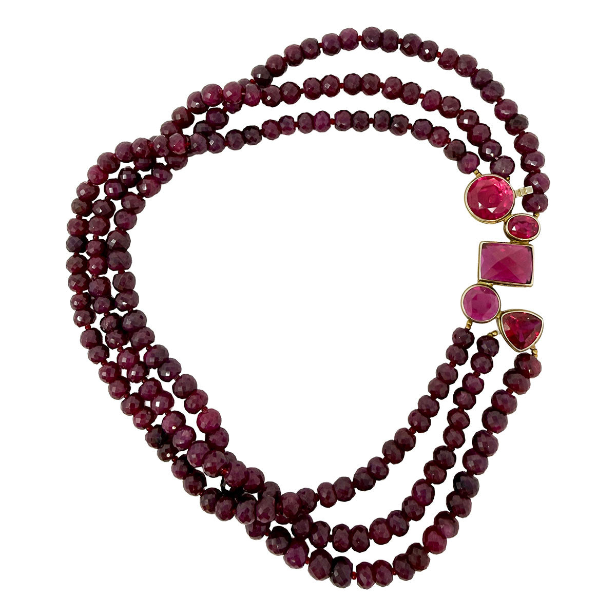 Multi-Strand Semi-Precious Necklace