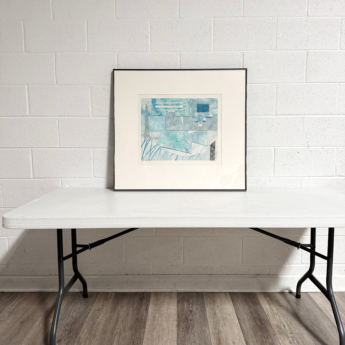 Framed Monoprint "Relative Force" signed