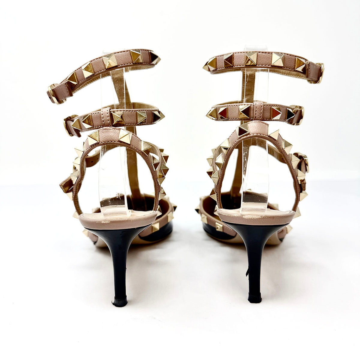 Valentino Garavani Rockstud Patent Leather Gladiator Sandals