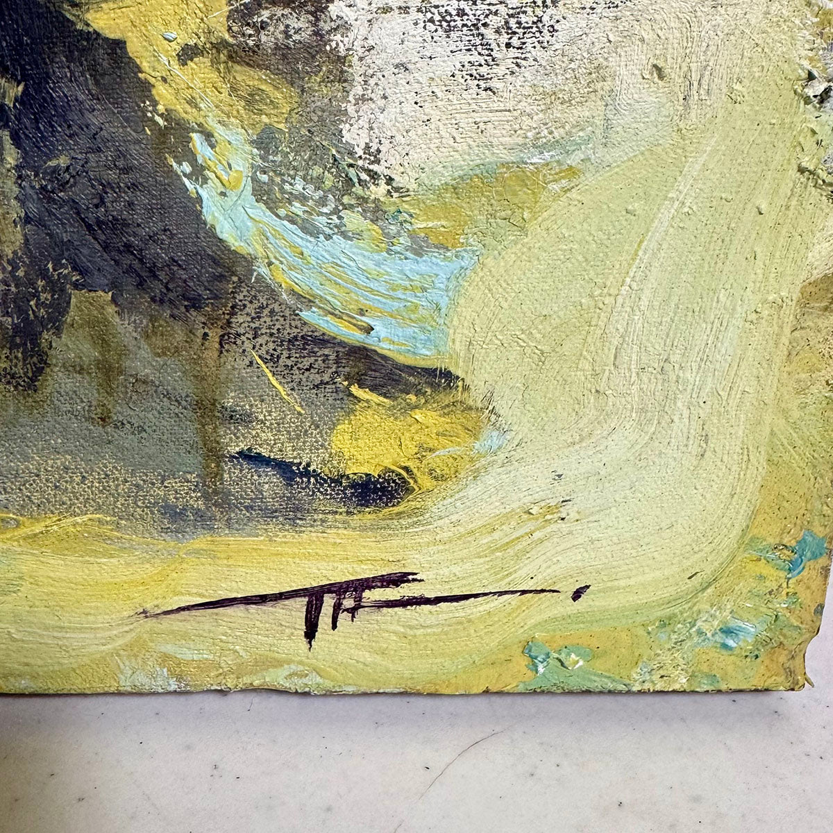 Abstract Oil on Canvas