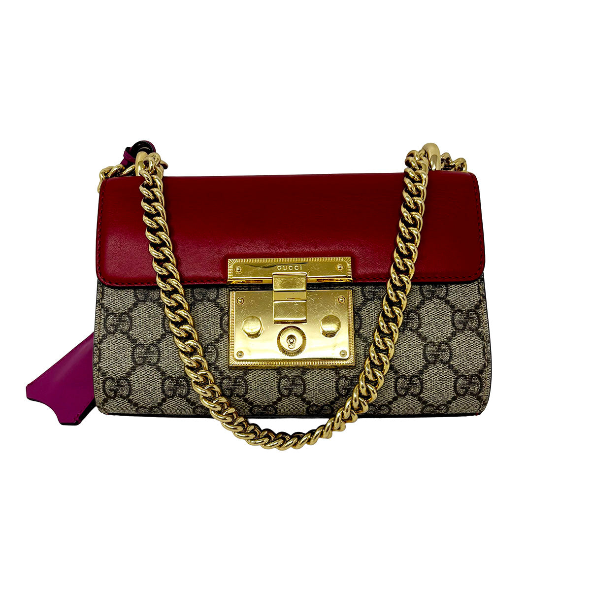 Gucci GG Signature Monogram Padlock Bag