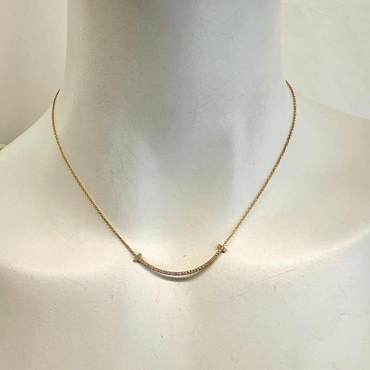 Tiffany & Co.Smile Diamond Pendant  Necklace