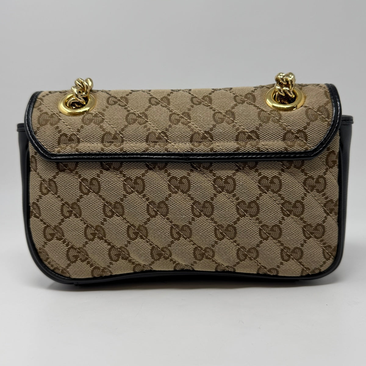 Gucci Monogram Matelasse Diagonal Marmont Shoulder Bag