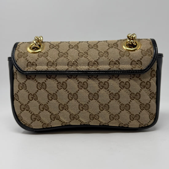 Gucci Monogram Matelasse Diagonal Marmont Shoulder Bag