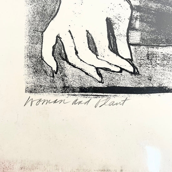 "Woman and Plant" Signed, Numbered 4/5 and Dated 1973