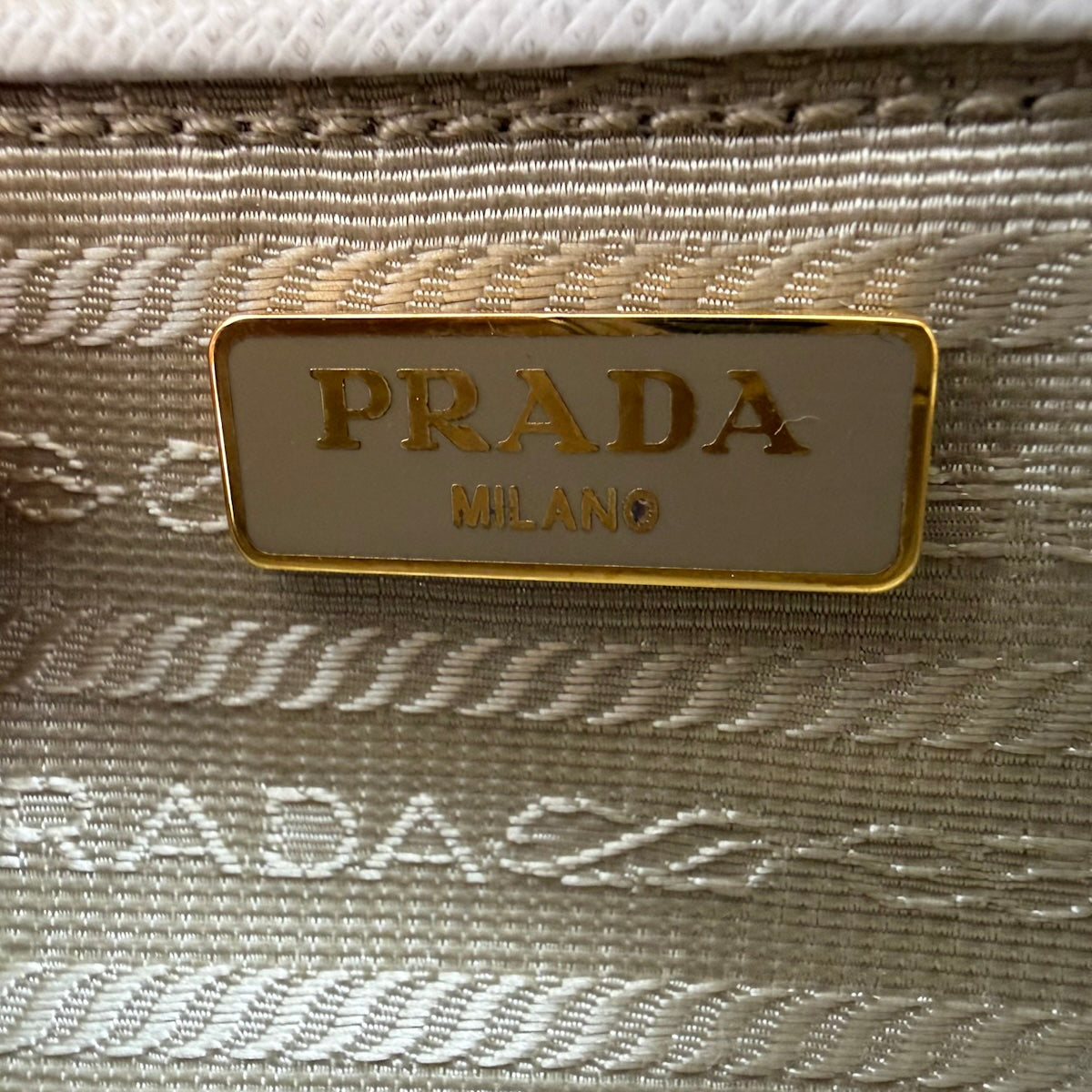 Prada Zip Leather Camera Bag