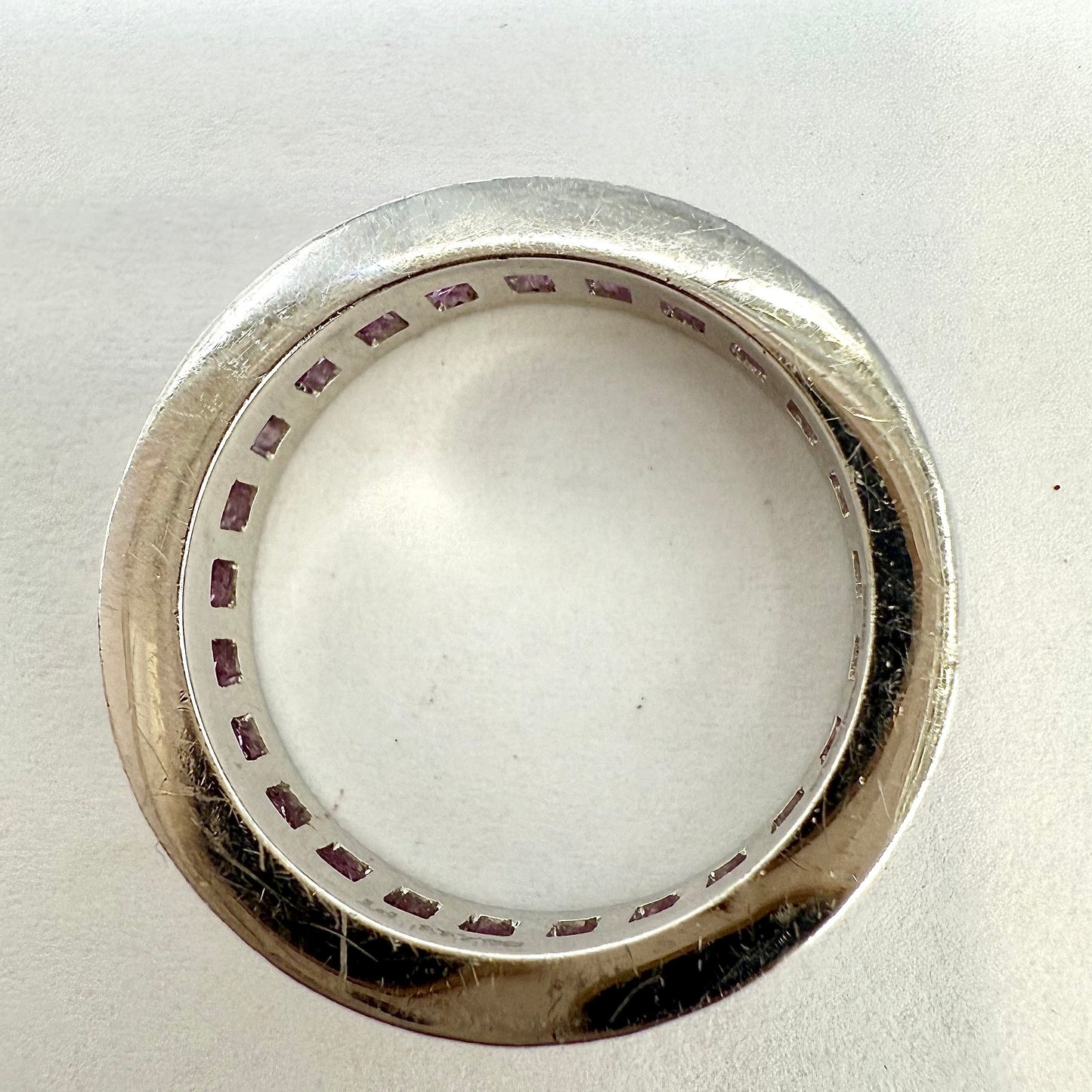 Bez Ambar Diamond and Pink Sapphire Eternity Ring