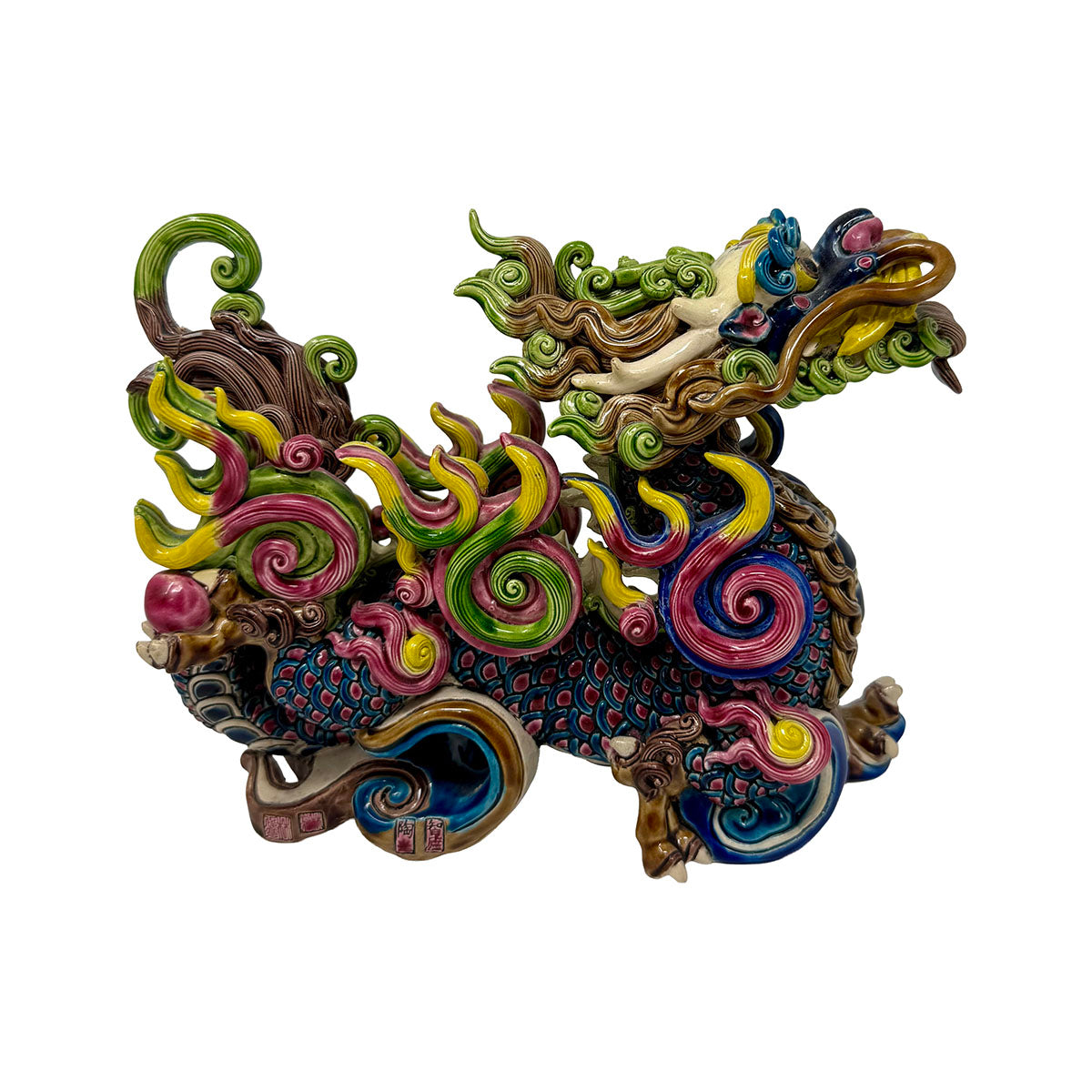 Cochin Ware Dragon Figurine