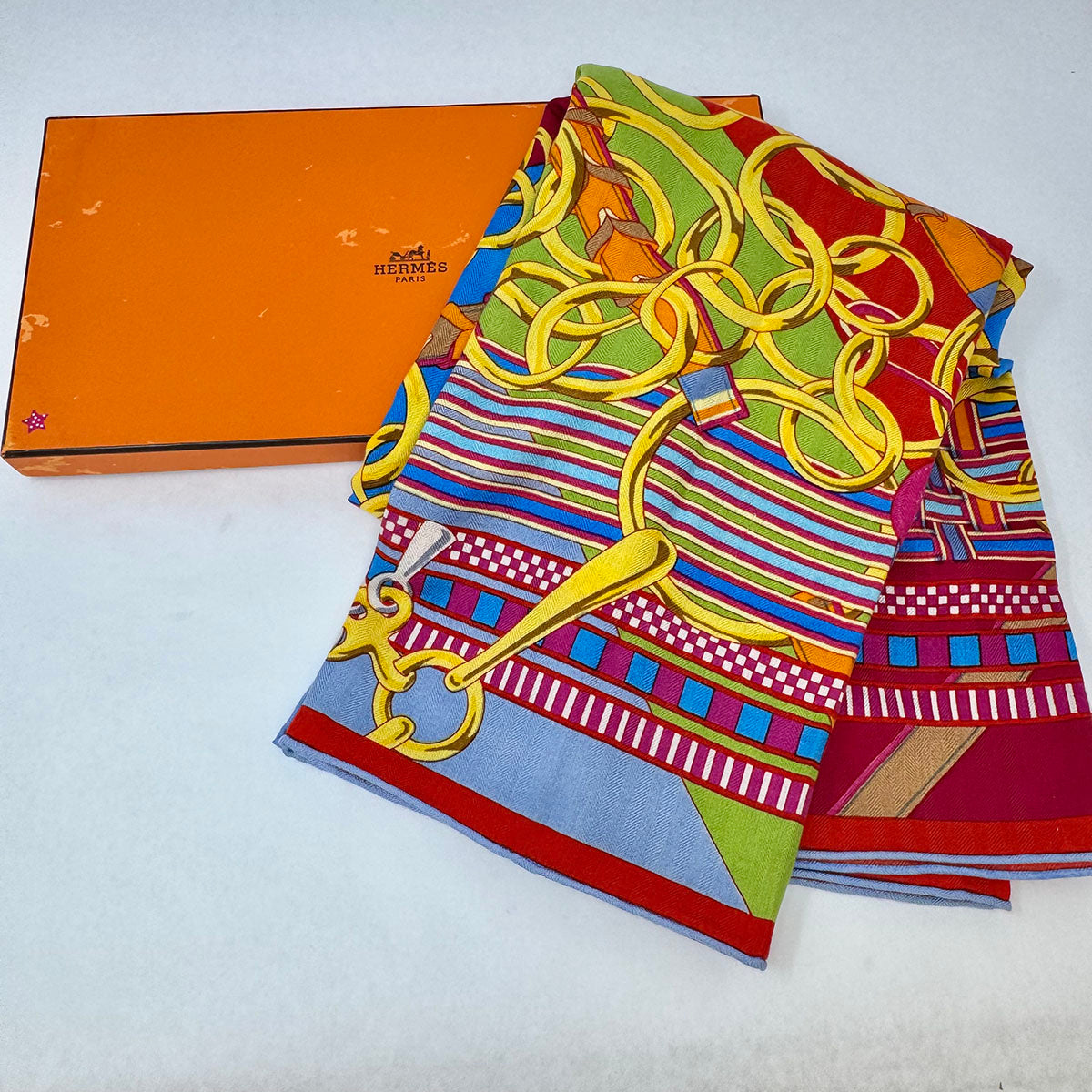 Hermes "Brides et Gris-Gris" Cashmere Shawl