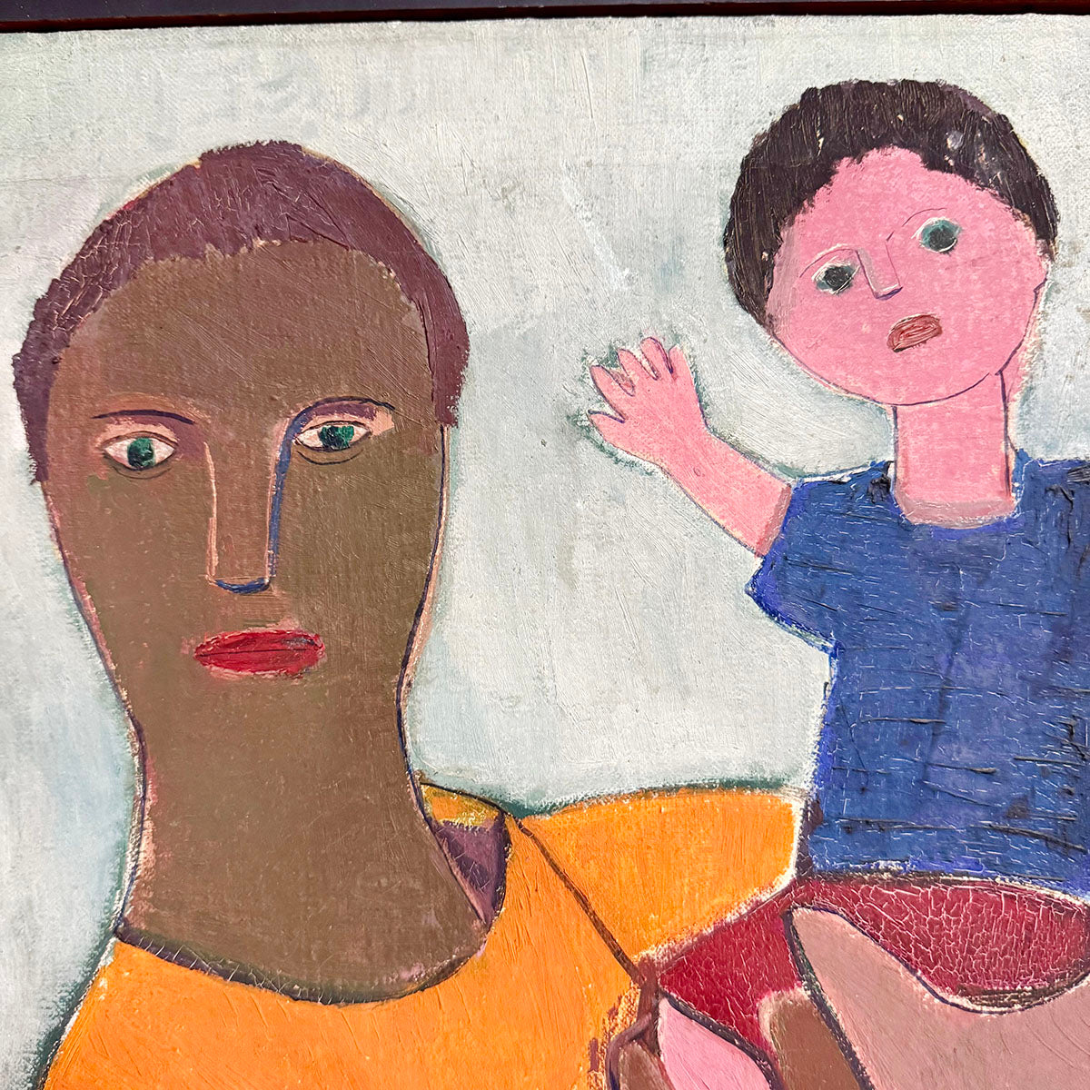 "Parent and Child" Signed and dated 1957