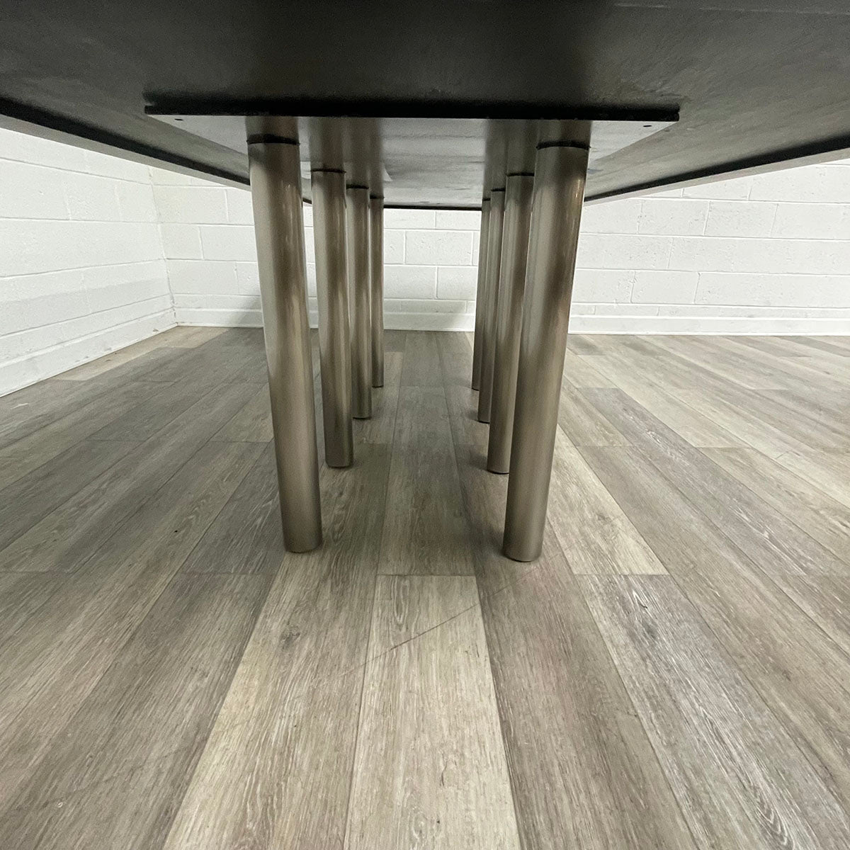 Wood and Chrome Dining Table