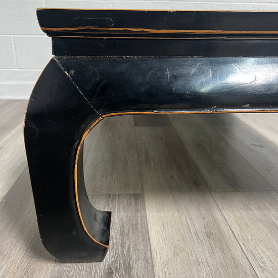 Wooden Coffee Table With Marble Center