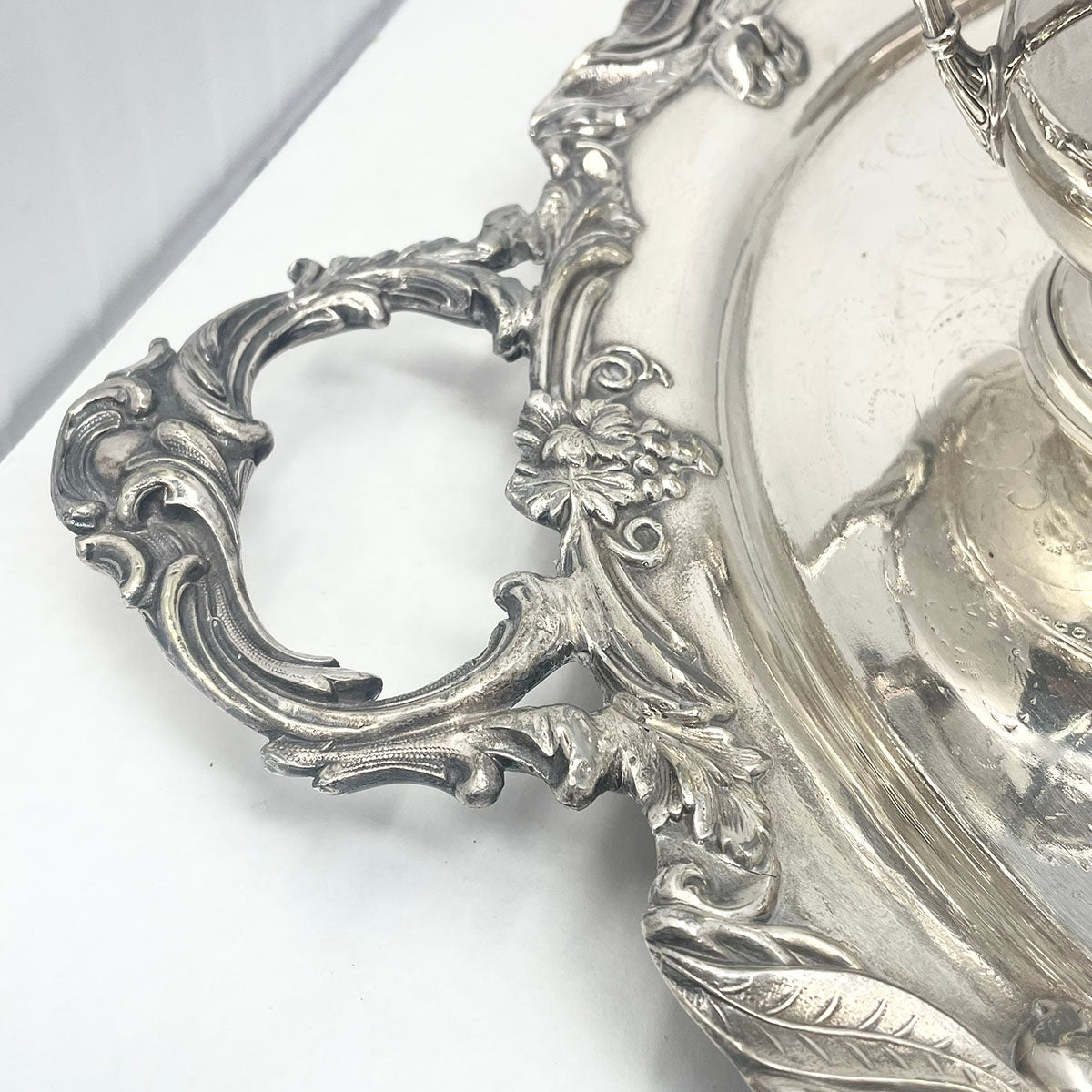 5 Piece Coffee Tea Service with Grape and Leaf Motif