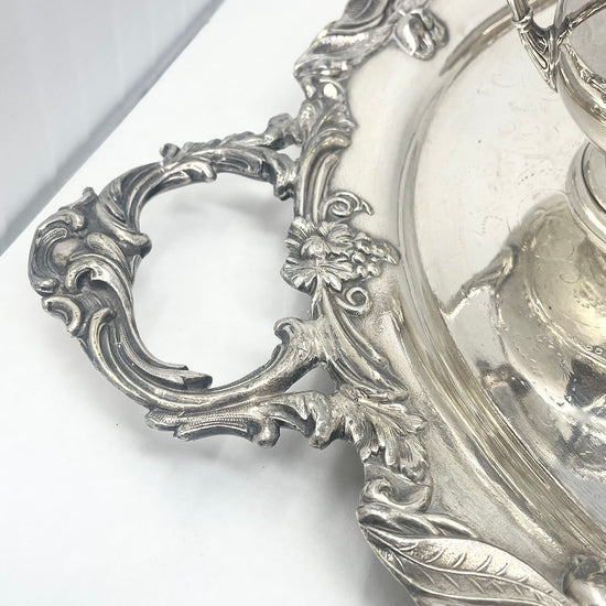 5 Piece Coffee Tea Service with Grape and Leaf Motif