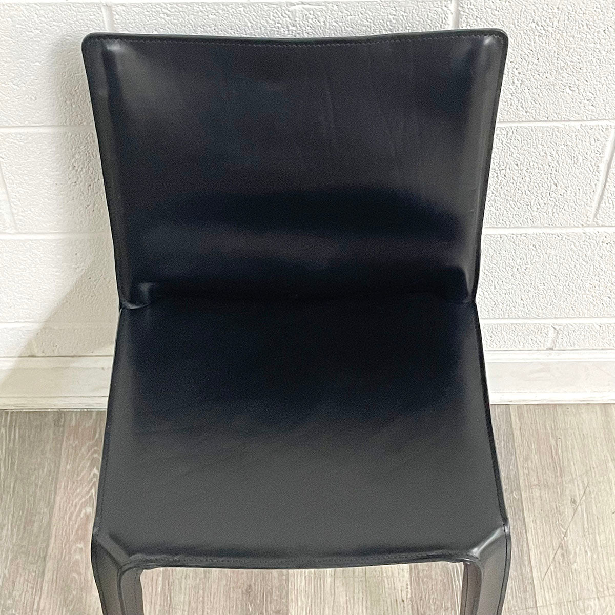 Cassina CAB 412 Leather Dining Chair by Mario Bellini