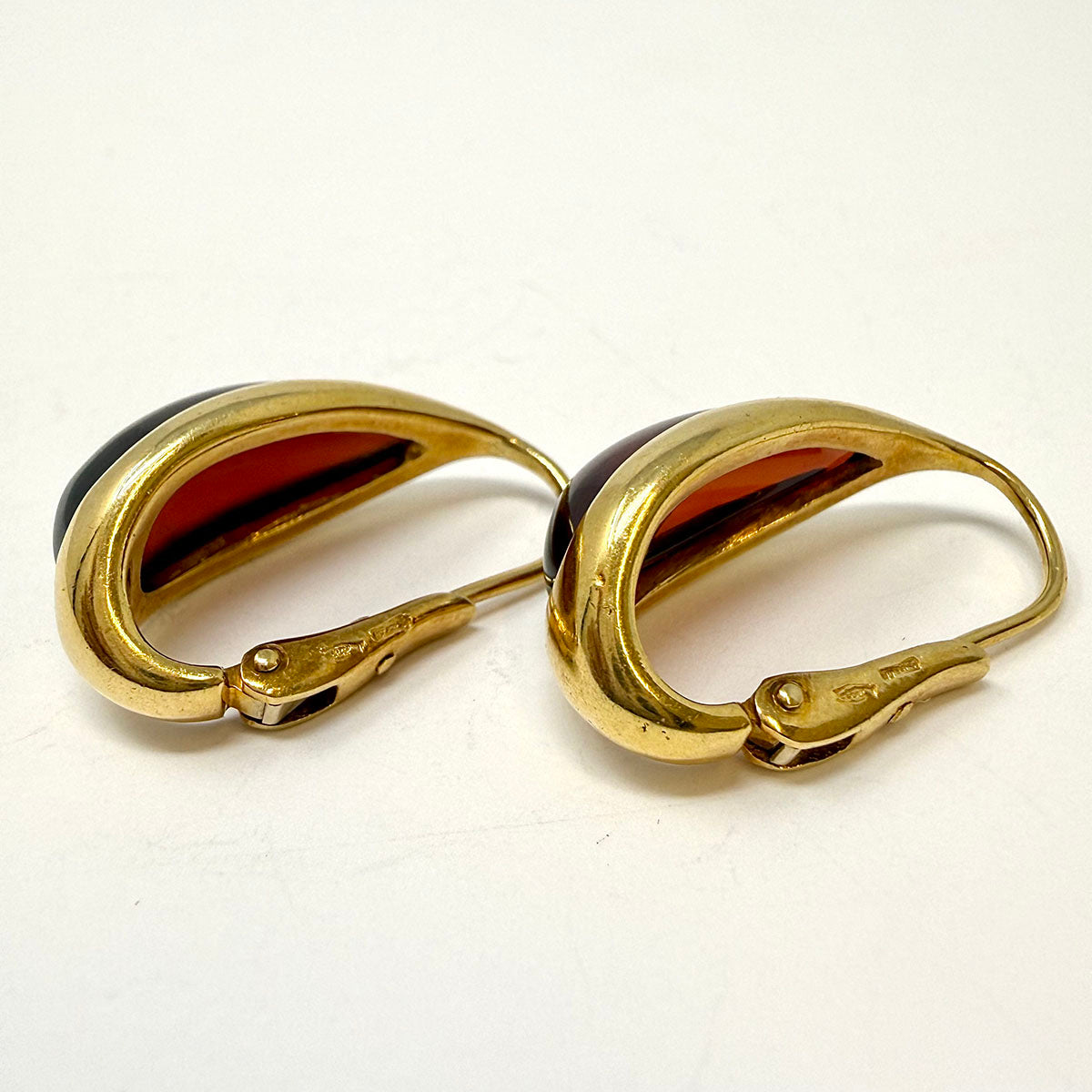 Pommelato 18K Gold Earrings with Semiprecious Gemstone