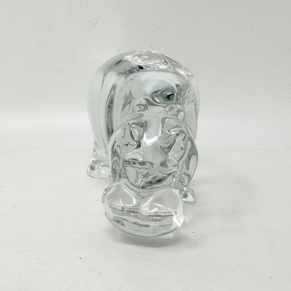 Crystal Hippo Figurine