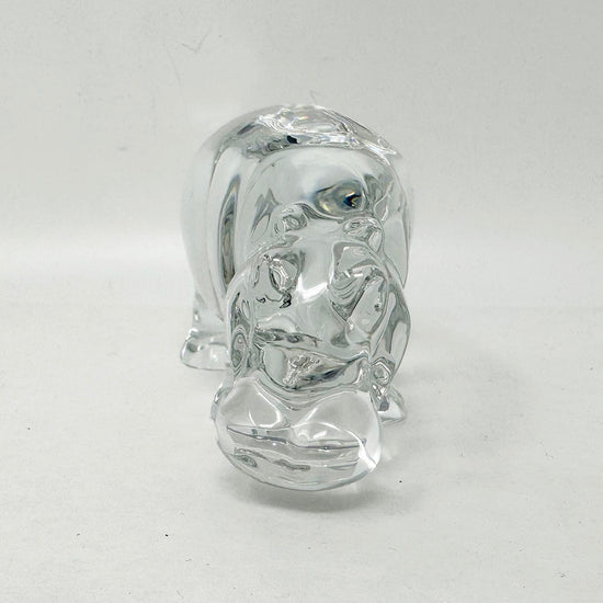 Crystal Hippo Figurine