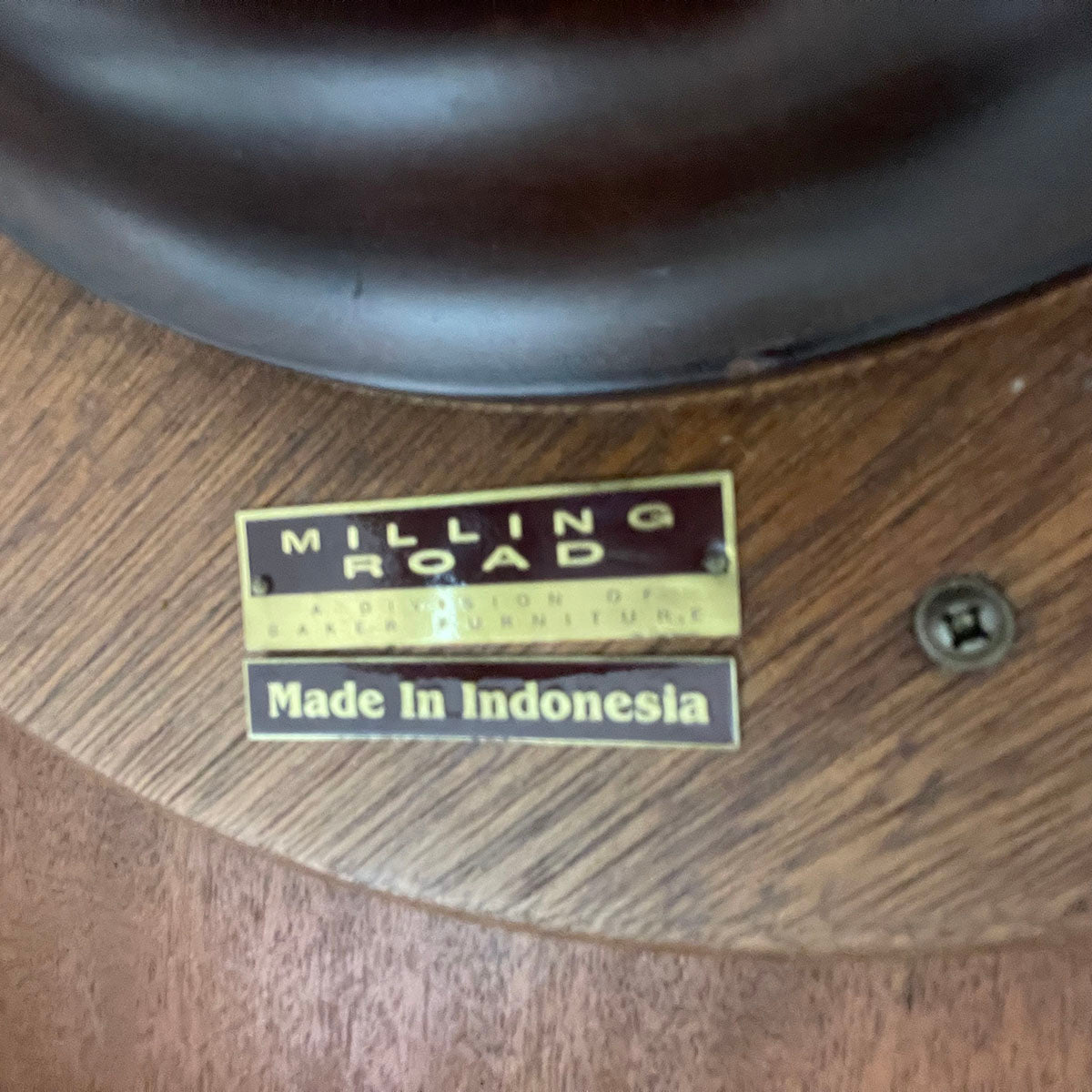 Round Wood  End Table