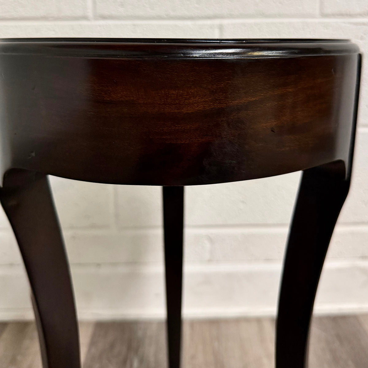 Small Round Wood End Table