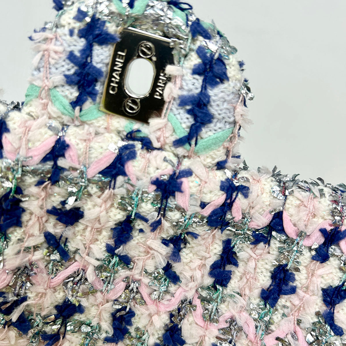 Chanel Tweed Single Flap Bag