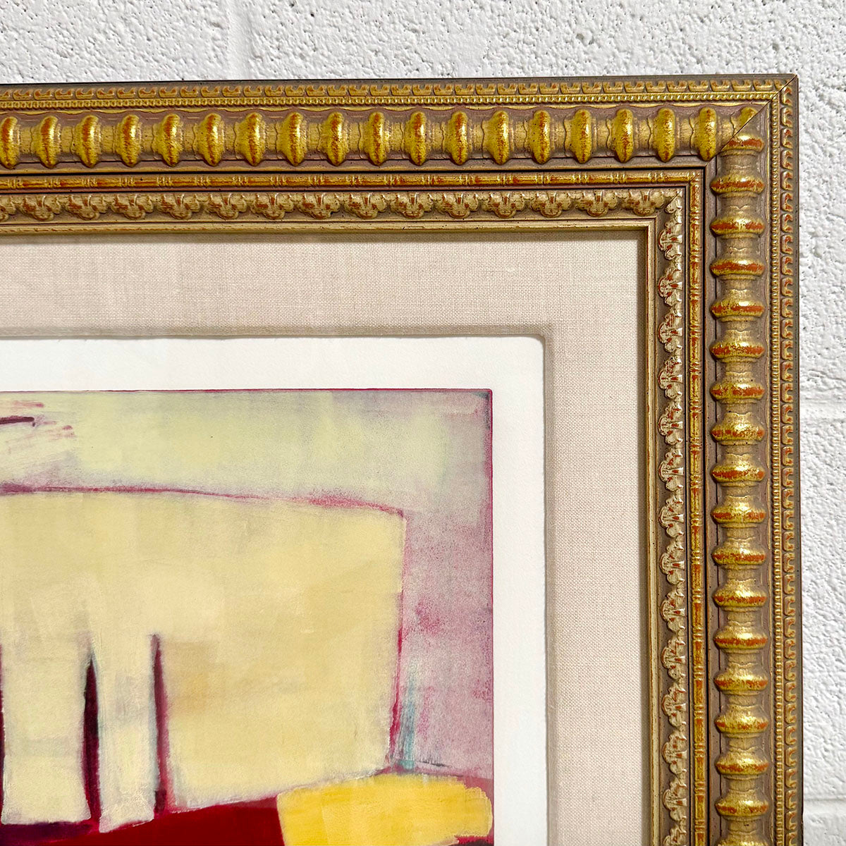 "Abtract Print with Geometric Designs II", Signed