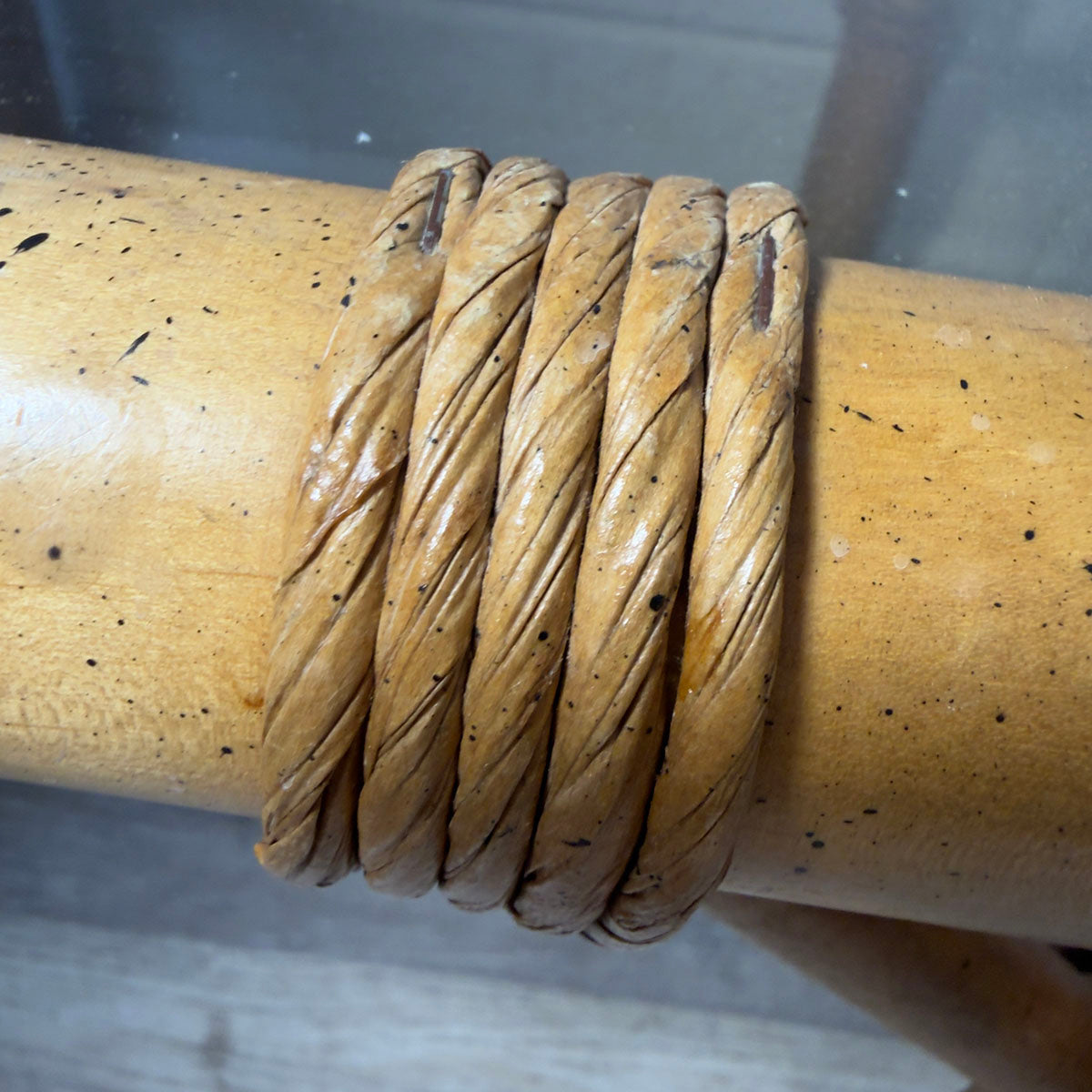 Bamboo Like Side Table