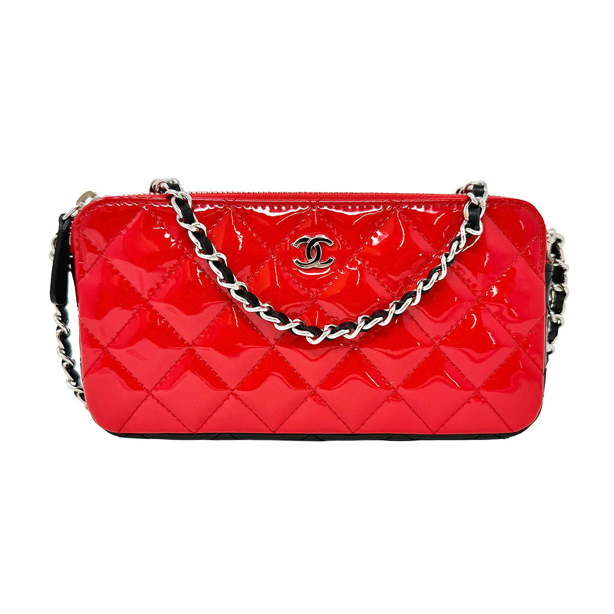Chanel Bi-color Double Zip Wallet on Chain
