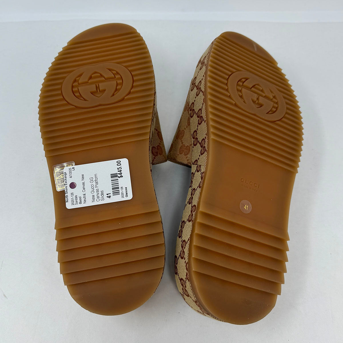 Gucci GG Canvas Slides