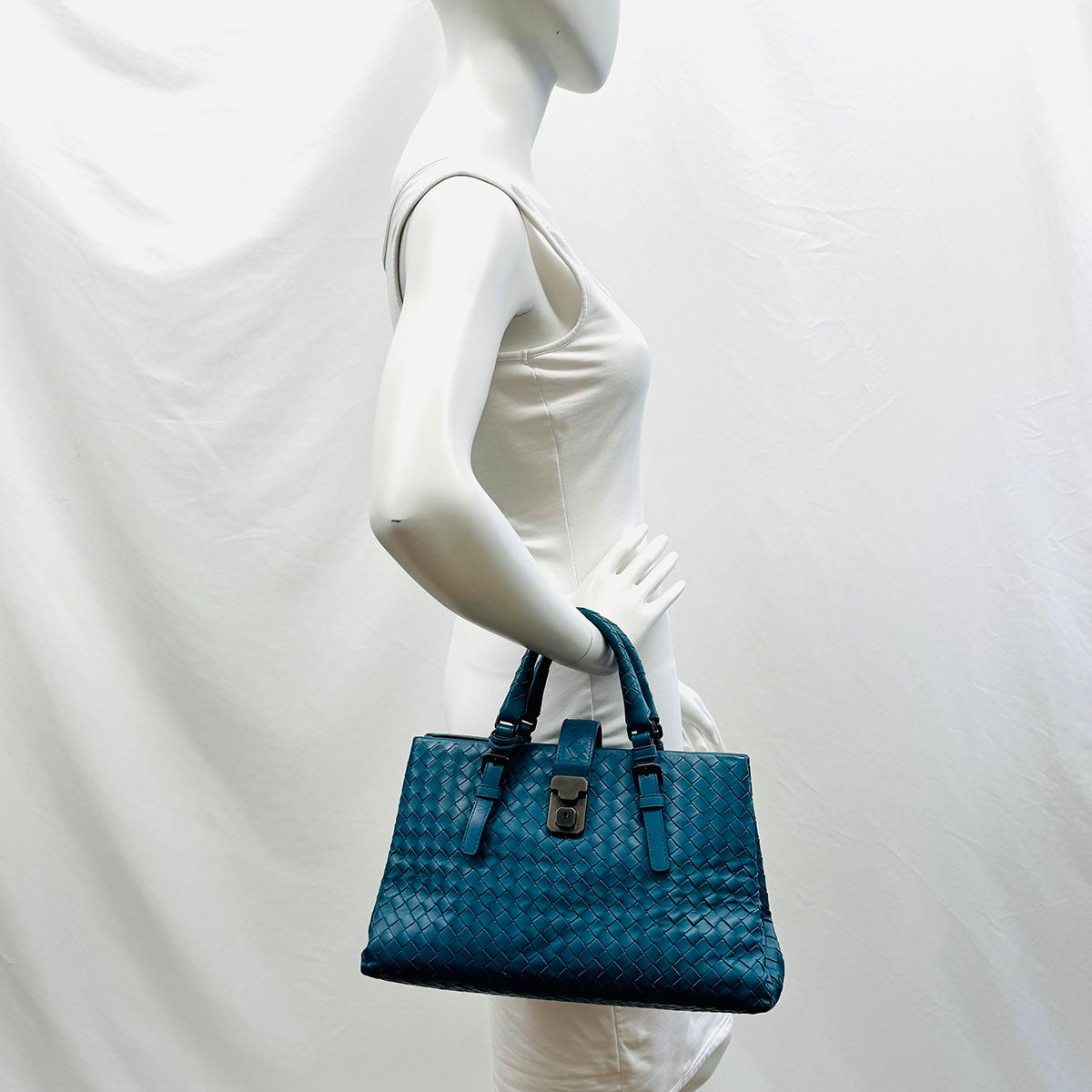 Bottega Veneta Intrecciato Roma Satchel