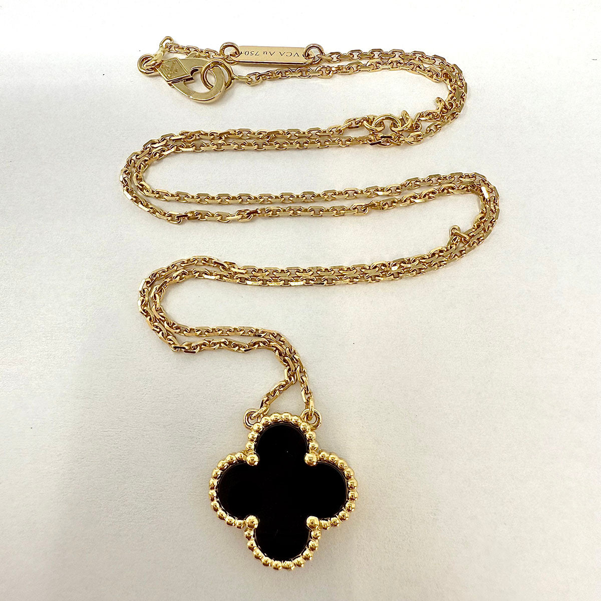 Van Cleef & Arpels Vintage Alhambra 18K Gold Pendant Necklace