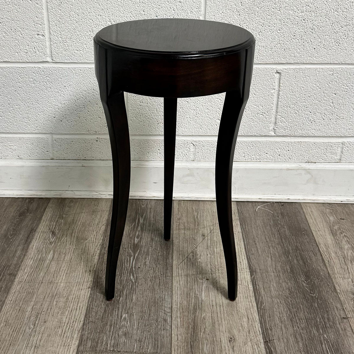 Small Round Wood End Table