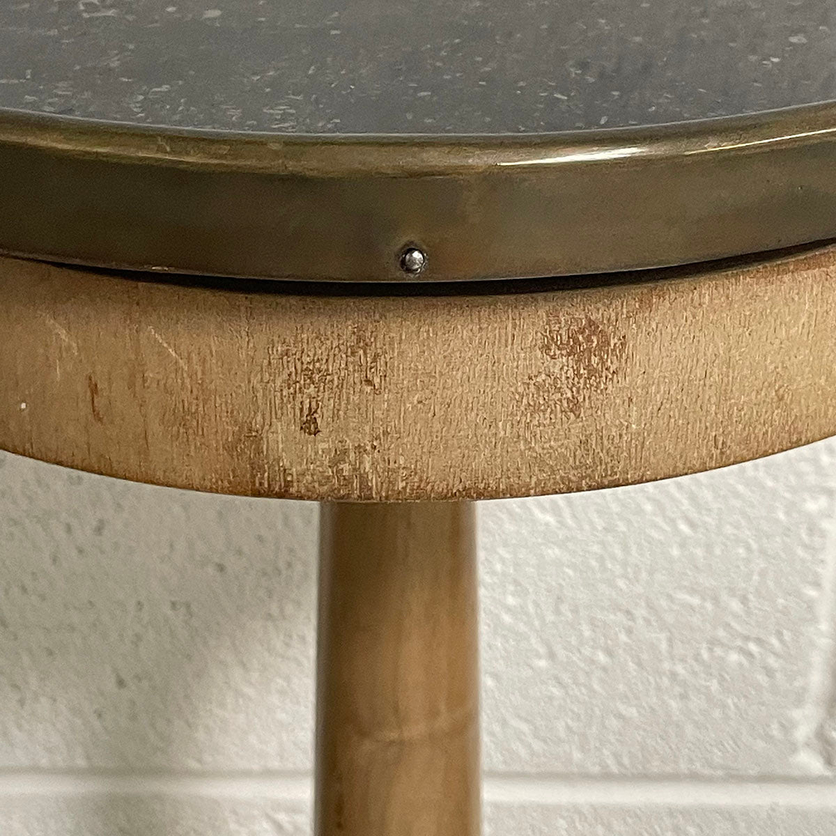 Round Marble Top End Table