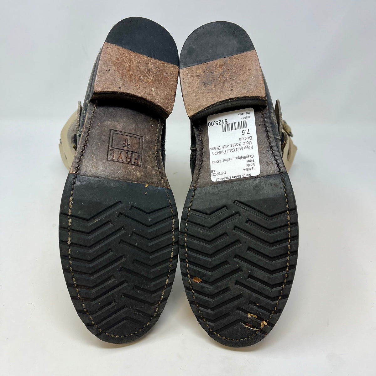 Frye Mid Calf Moto Boots