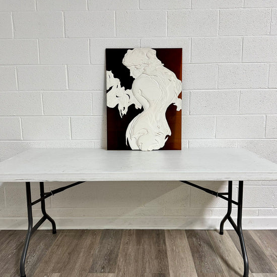 Three Dimensional Paper Sculpture on Acrylic