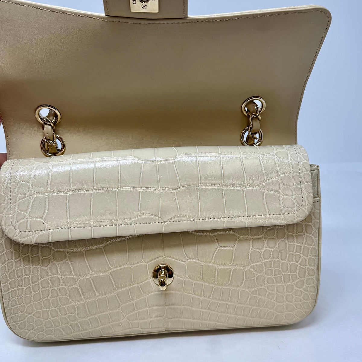 Chanel Medium Alligator Classic Double Flap Bag