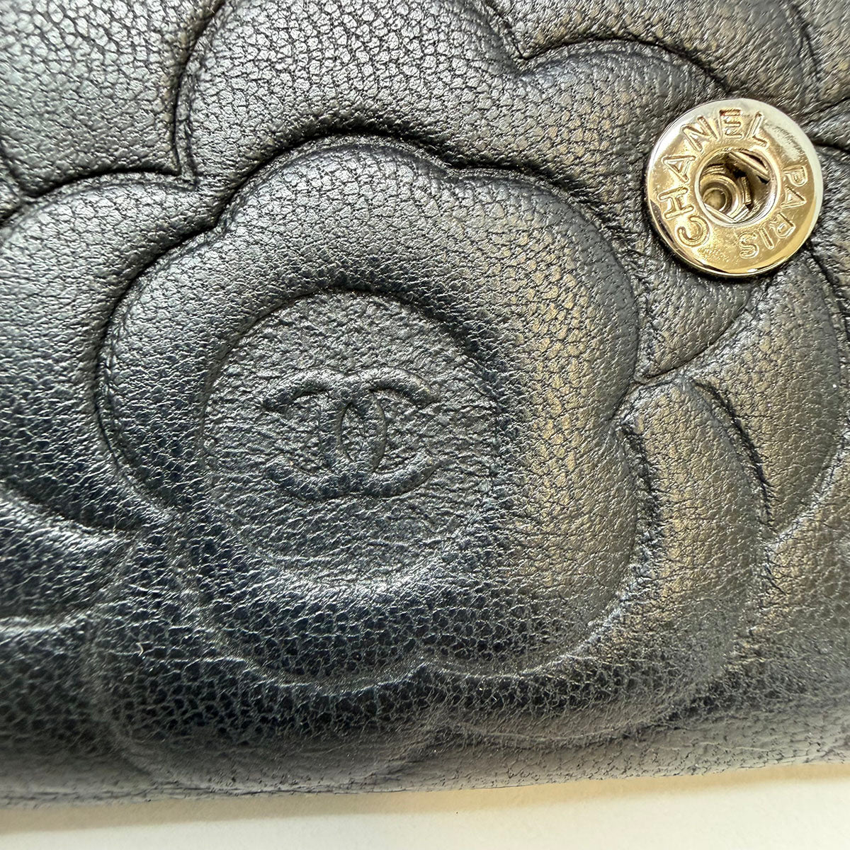 Chanel Camellia Key Case Wallet
